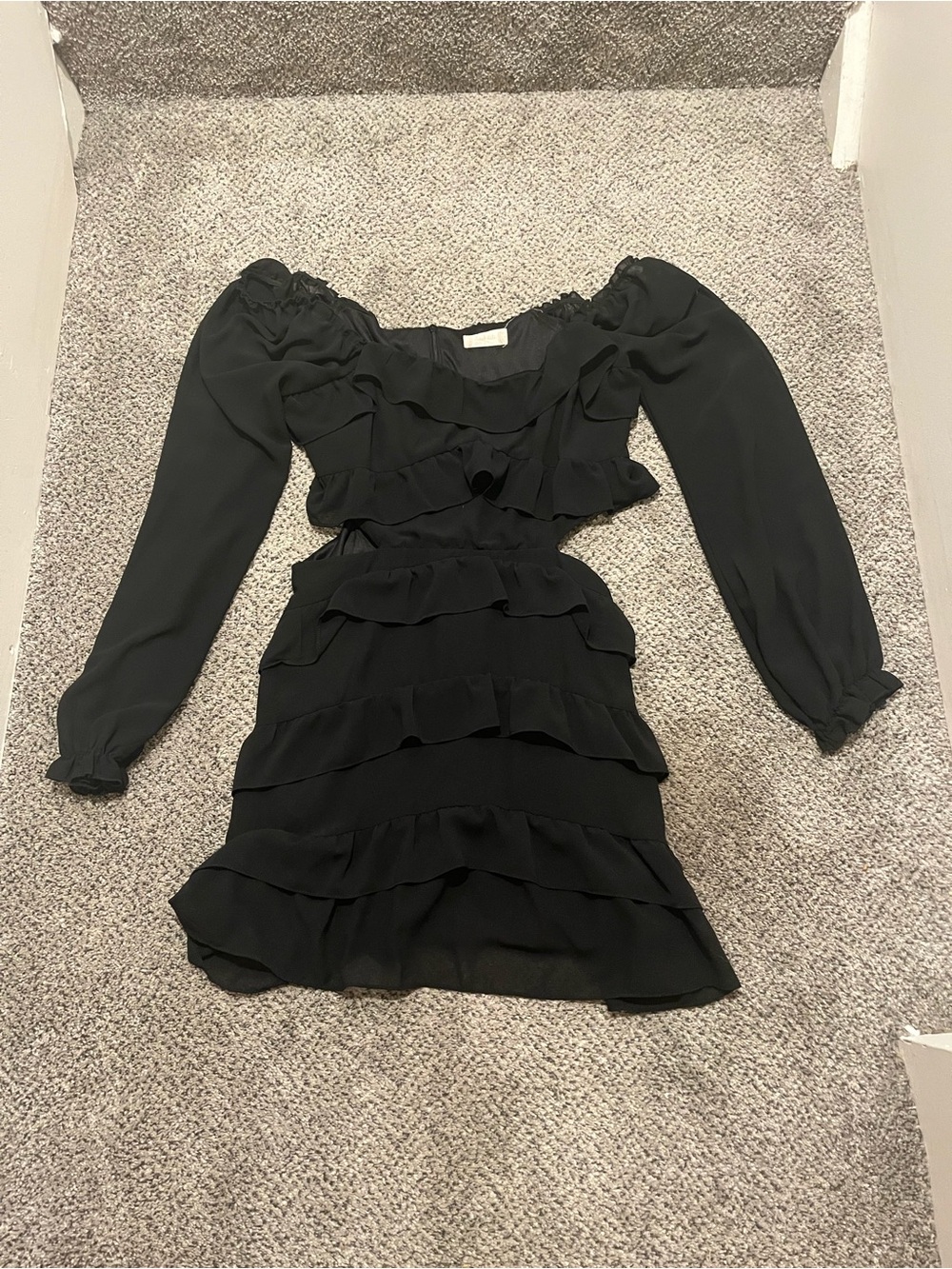 Altar’d state women’s black, long sleeve dress size large